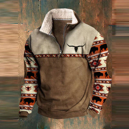 Sullivan - Western outdoor gevoerde fleecetrui