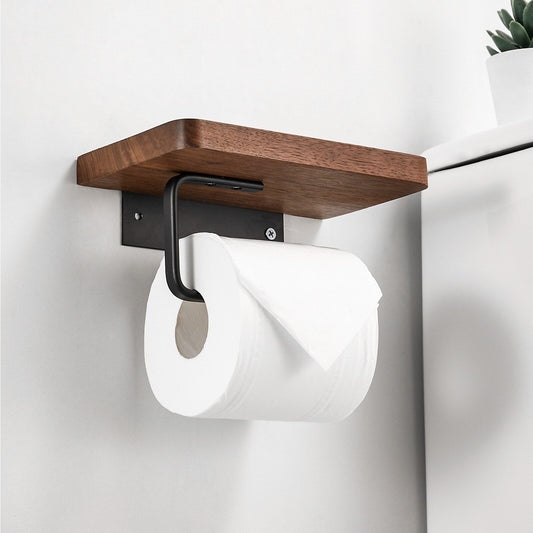 SmartHome - Design toiletrolhouder hout | telefoonhouder | hygienisch