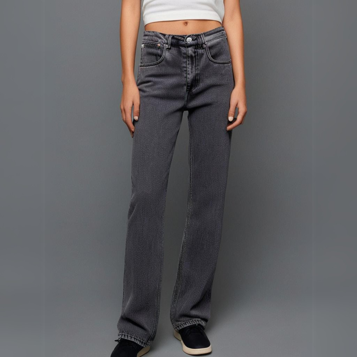 Nessa - Dames urban breeze jeans met brede pijpen
