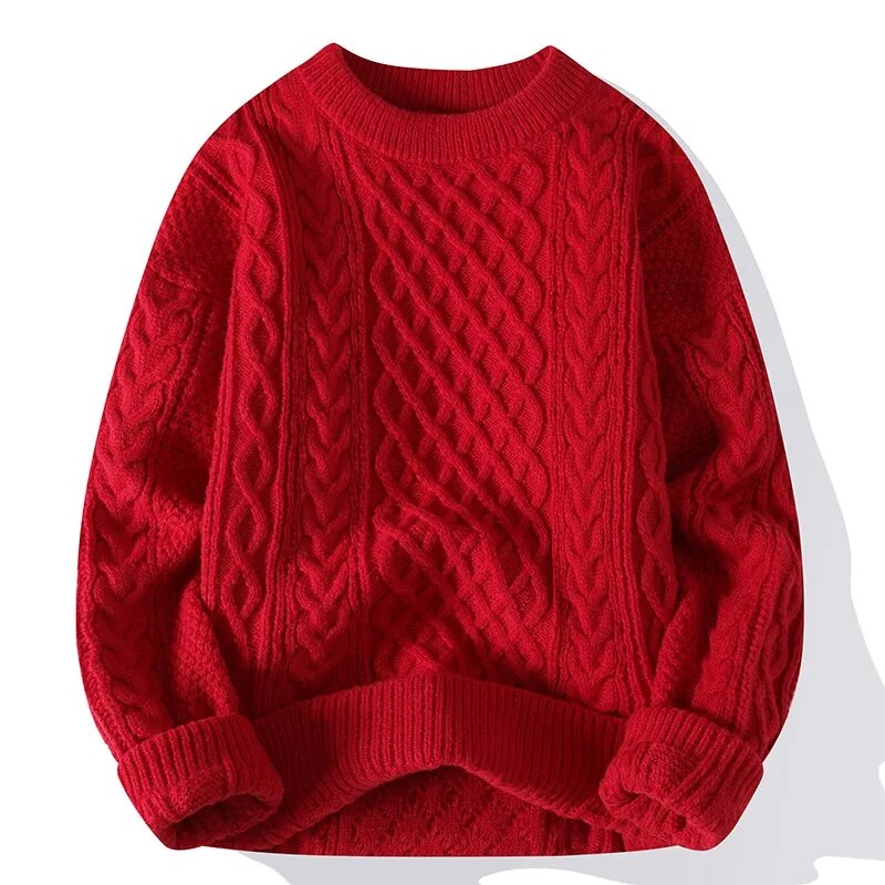 Casey - Cosy gebreide kabeltrui unisex