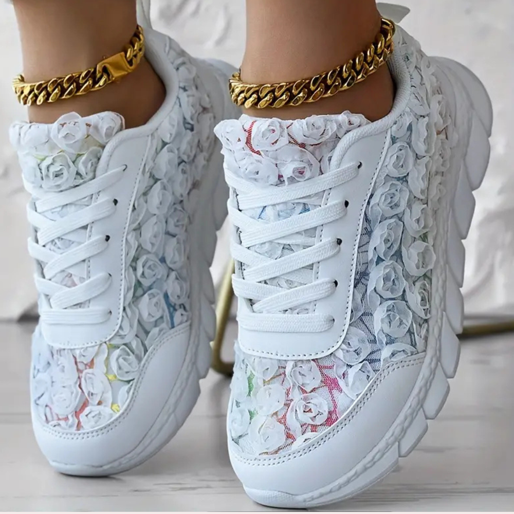 Iskra | Bloemen lage sneakers