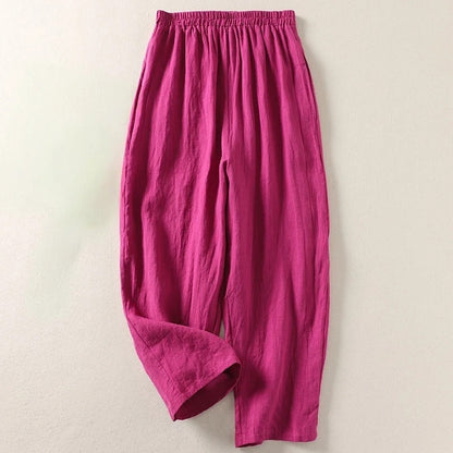 Alondra - Comfortabele damesbroek met rechte pijpen en elastische taille