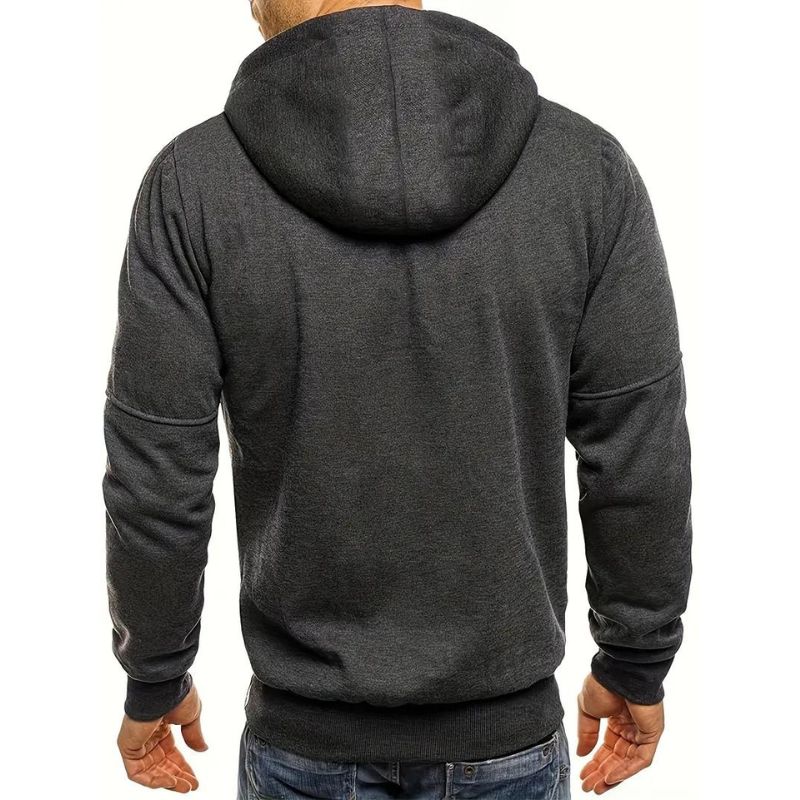 Pablo - Zip-up hoodie met verstelbare capuchon en ritszakken