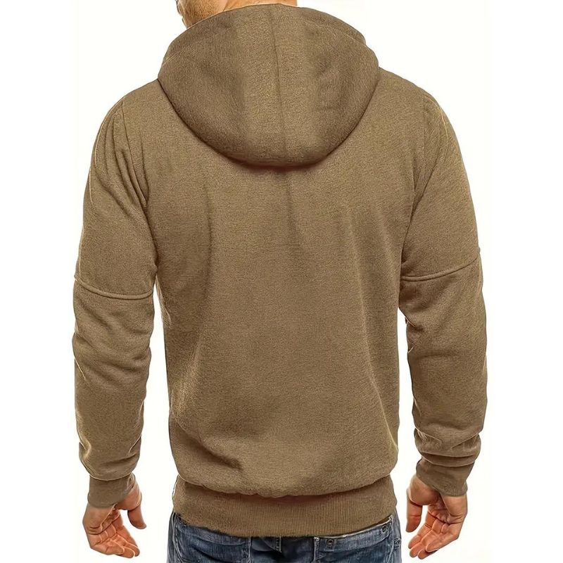 Pablo - Zip-up hoodie met verstelbare capuchon en ritszakken