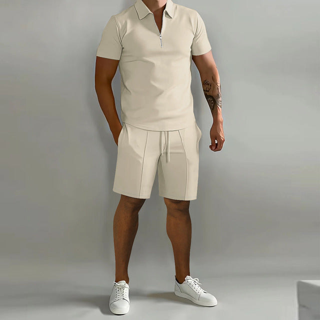 Job - Summer polo short set tweedelig mannen