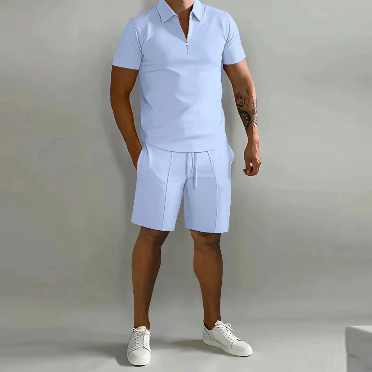 Job - Summer polo short set tweedelig mannen