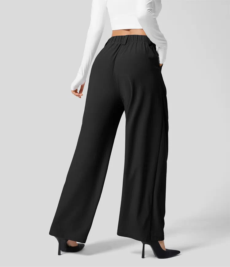 Kordyn - Chique high-waisted broek met wijde pijpen voor dames