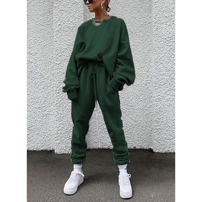 Dior - Tweestuks lounge set met oversized sweatshirt en broek met trekkoord