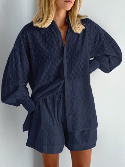 Camilla - Dames set met losvallende blouse en luchtige short