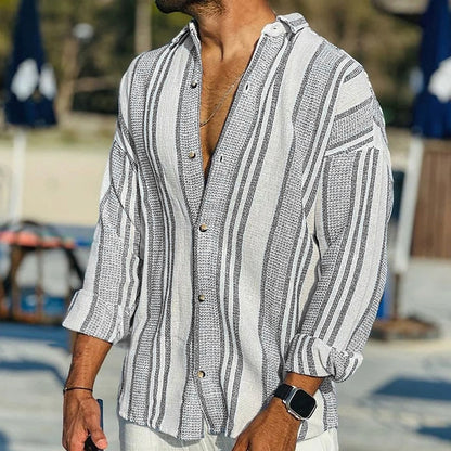 Danny - Herenshirt met lange mouwen