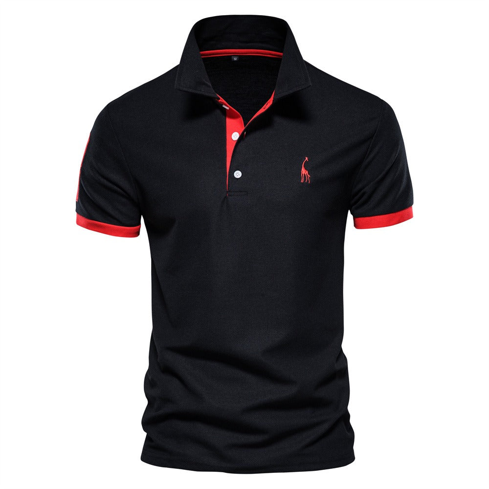 Conan - Slim-fit poloshirt met contrasterende details