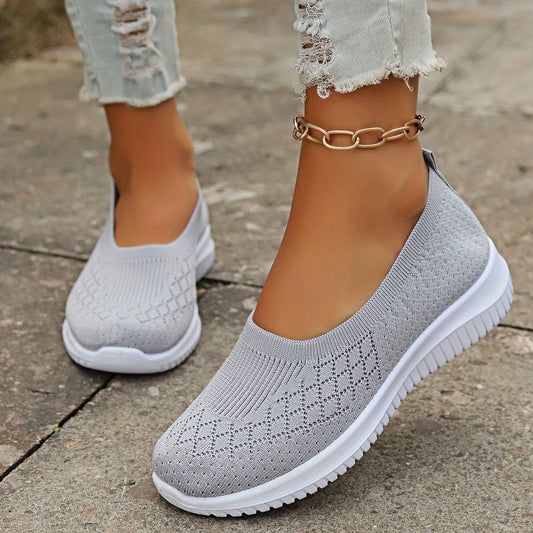 Agnieszka - Dames slip-on sneakers met flexibele zool