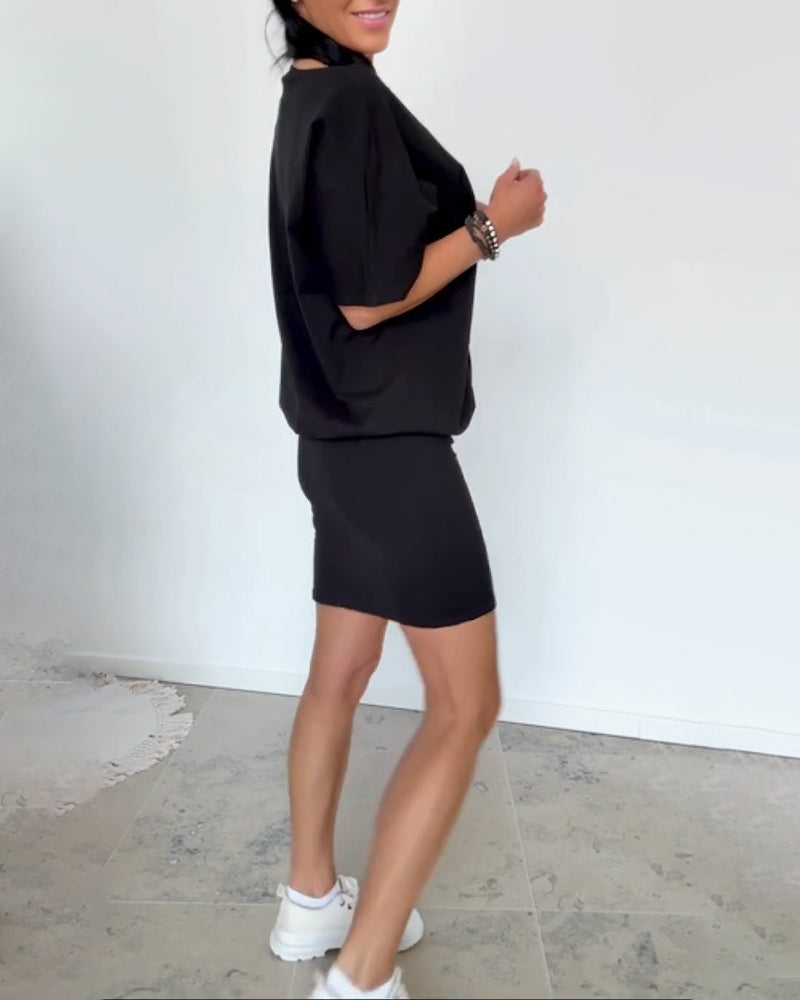 Katarzyna - Casual damesjurk met t-shirt look