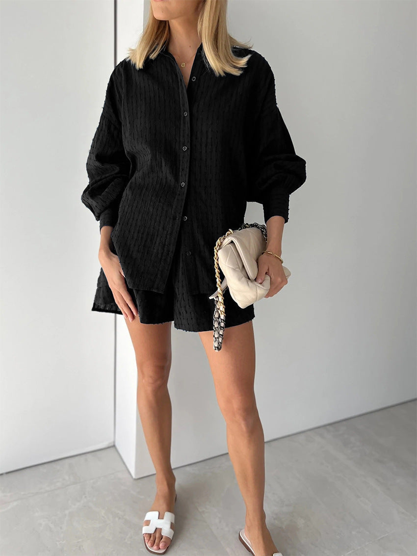 Camilla - Dames set met losvallende blouse en luchtige short