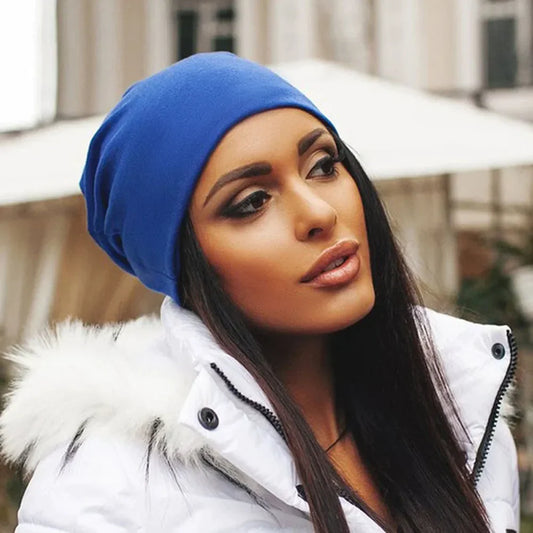 Tendai - Zachte stretch slouchy beanie voor vrouwen