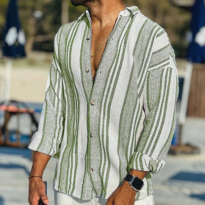 Danny - Herenshirt met lange mouwen