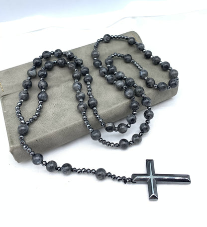 Heren Halsketting met Kruisvormige Hanger en Spiritueel Ontwerp