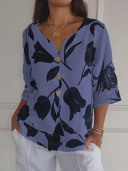 Garsenda - Trendy blouse met bloemenprint