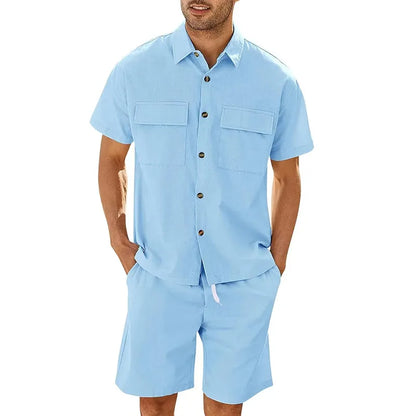 Geoffrey - Casual zomer tweedelige set voor heren
