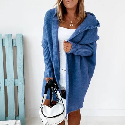 Hadleigh - Gebreid damesvest met capuchon