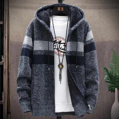 Ben - Gebreide zip-up hoodie voor heren