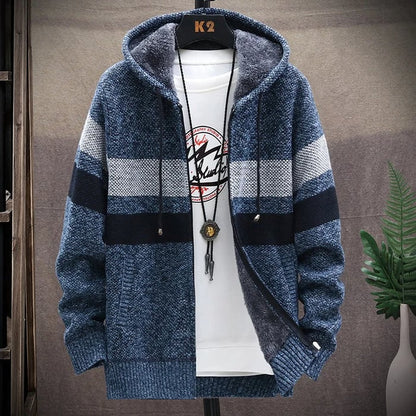Ben - Gebreide zip-up hoodie voor heren