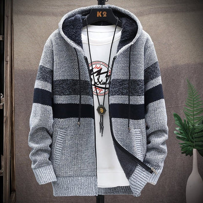 Ben - Gebreide zip-up hoodie voor heren