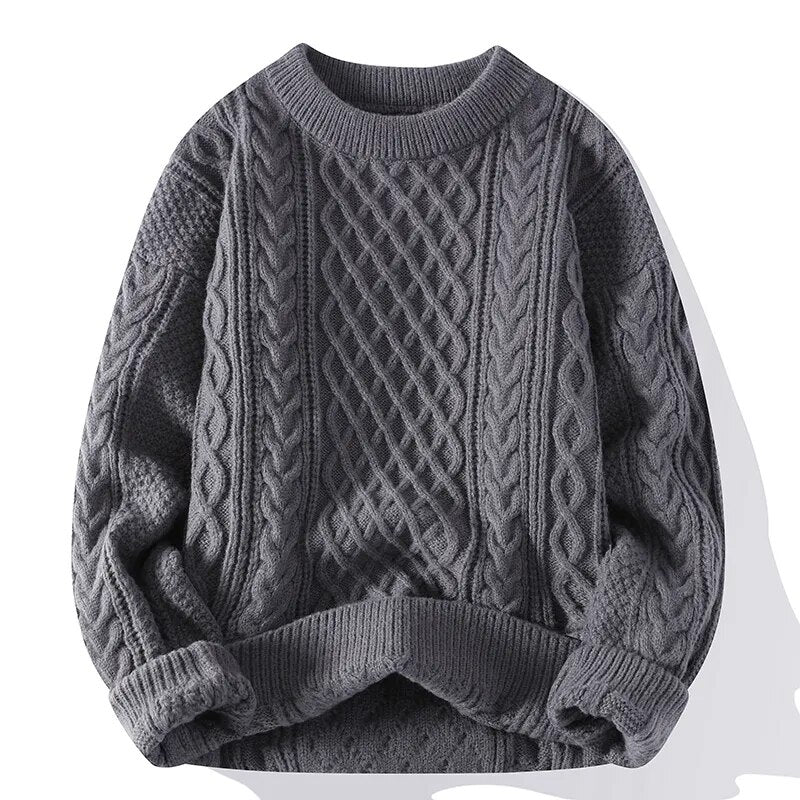 Casey - Cosy gebreide kabeltrui unisex