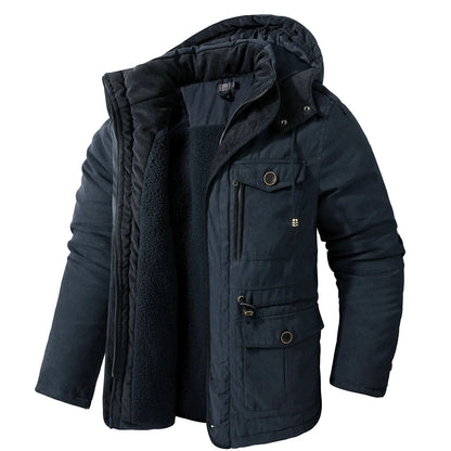 Kitai - Casual heren winterjas met capuchon