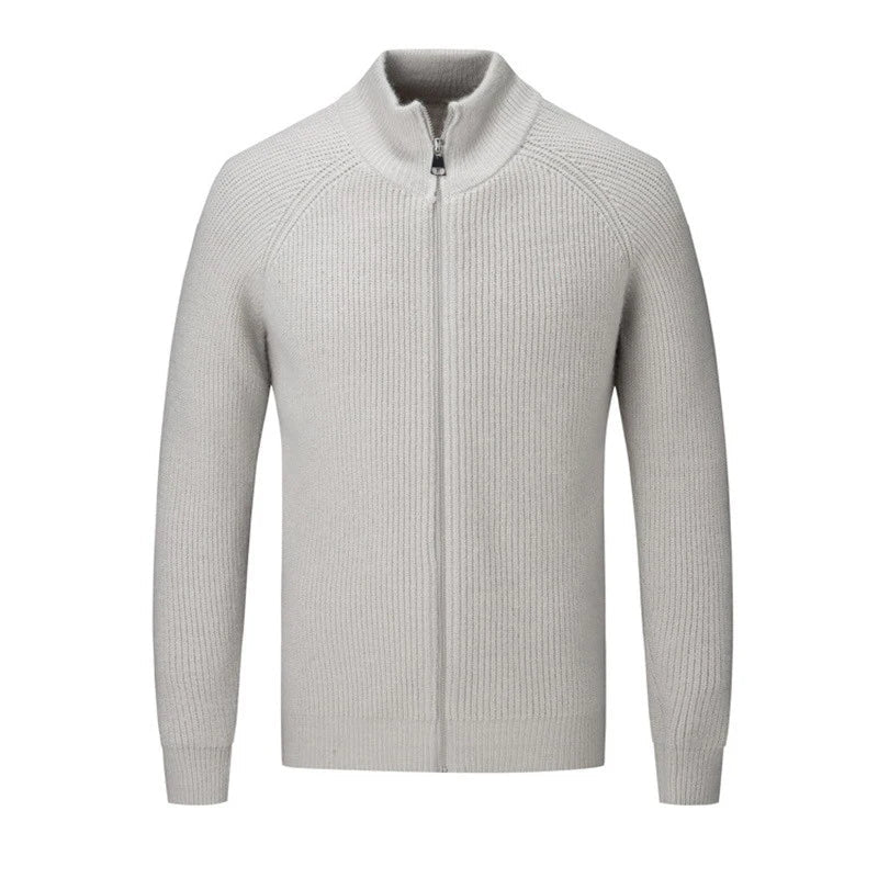 Leighton - Heren sweater met volledige rits