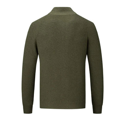 Leighton - Heren sweater met volledige rits