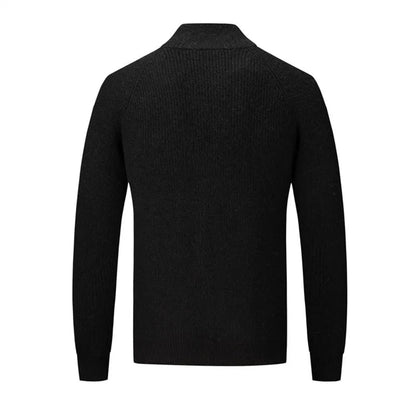 Leighton - Heren sweater met volledige rits