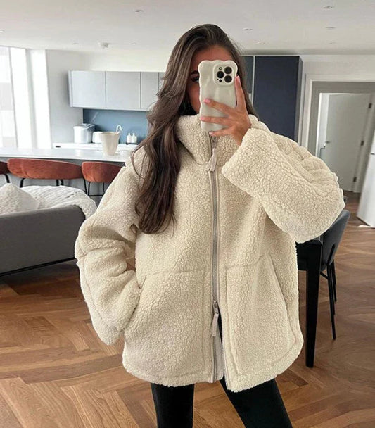 Oversized fleece winterjas - Josefa