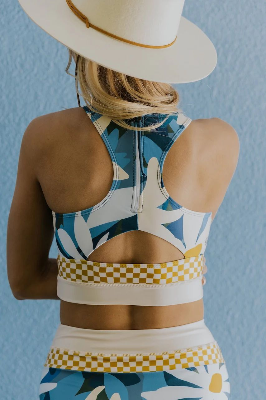 Milagros - Dames high-waist bikini set met sportieve top