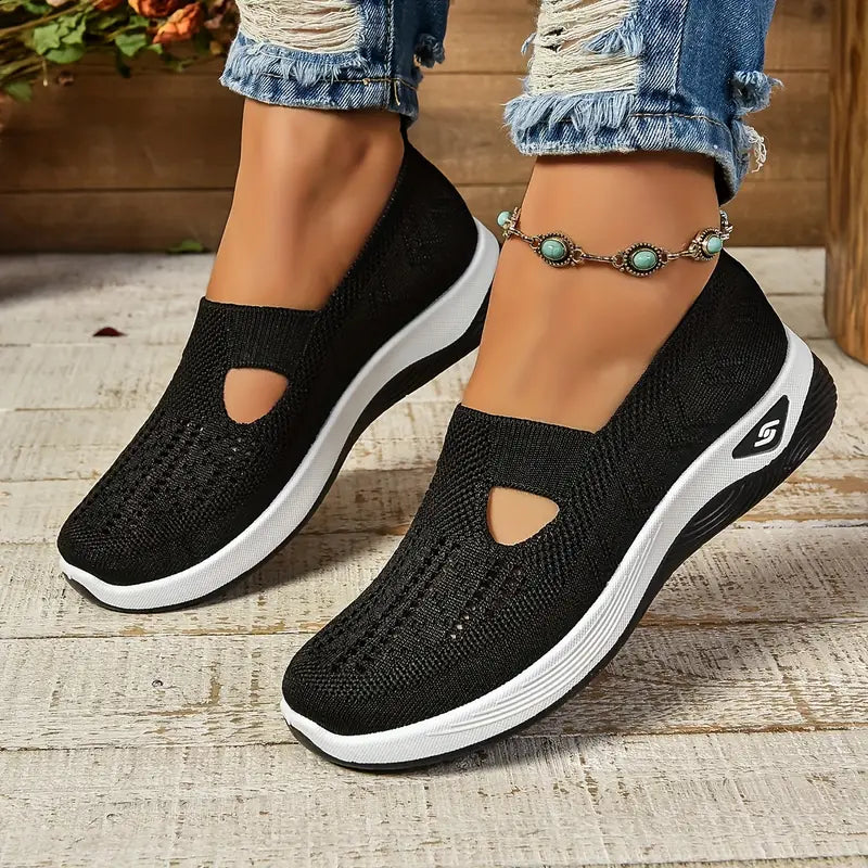Serilda - Luchtige slip-on sneakers met sleehak voor dames