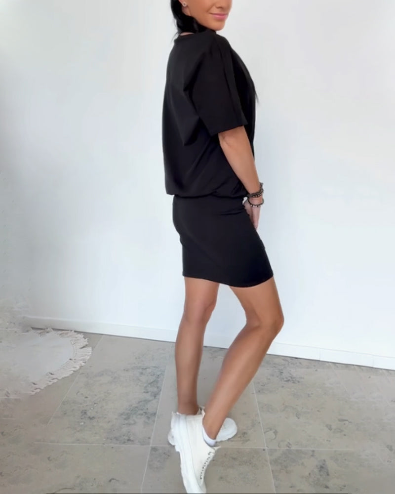 Katarzyna - Casual damesjurk met t-shirt look