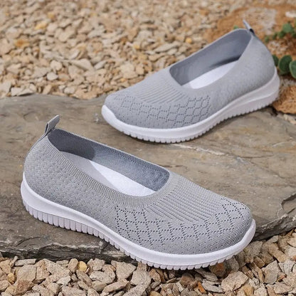 Agnieszka - Dames slip-on sneakers met flexibele zool