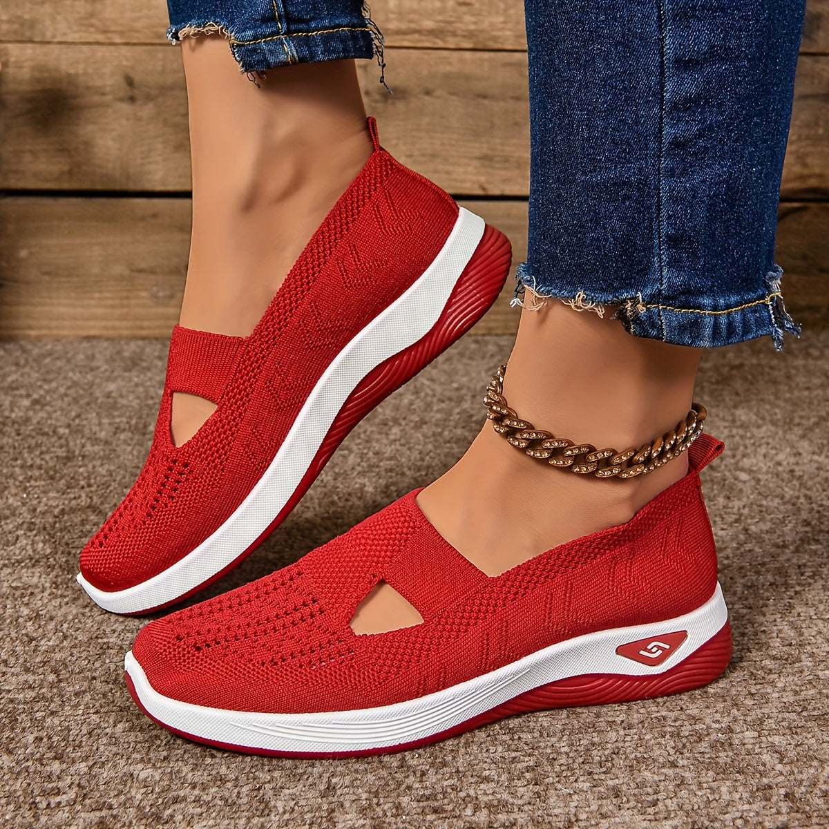Serilda - Luchtige slip-on sneakers met sleehak voor dames