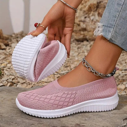 Agnieszka - Dames slip-on sneakers met flexibele zool