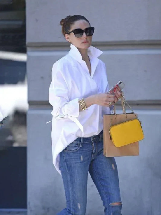 Cecile - Oversized dames overhemd met lange achterkant