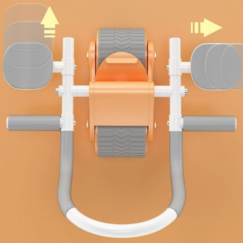 Ab roller met dubbele wielen en armsteunen