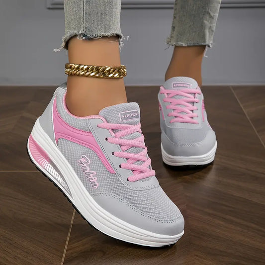 Fay – Verhoogde sneakers met vetersluiting voor dames