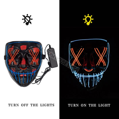 LED Halloween Masker