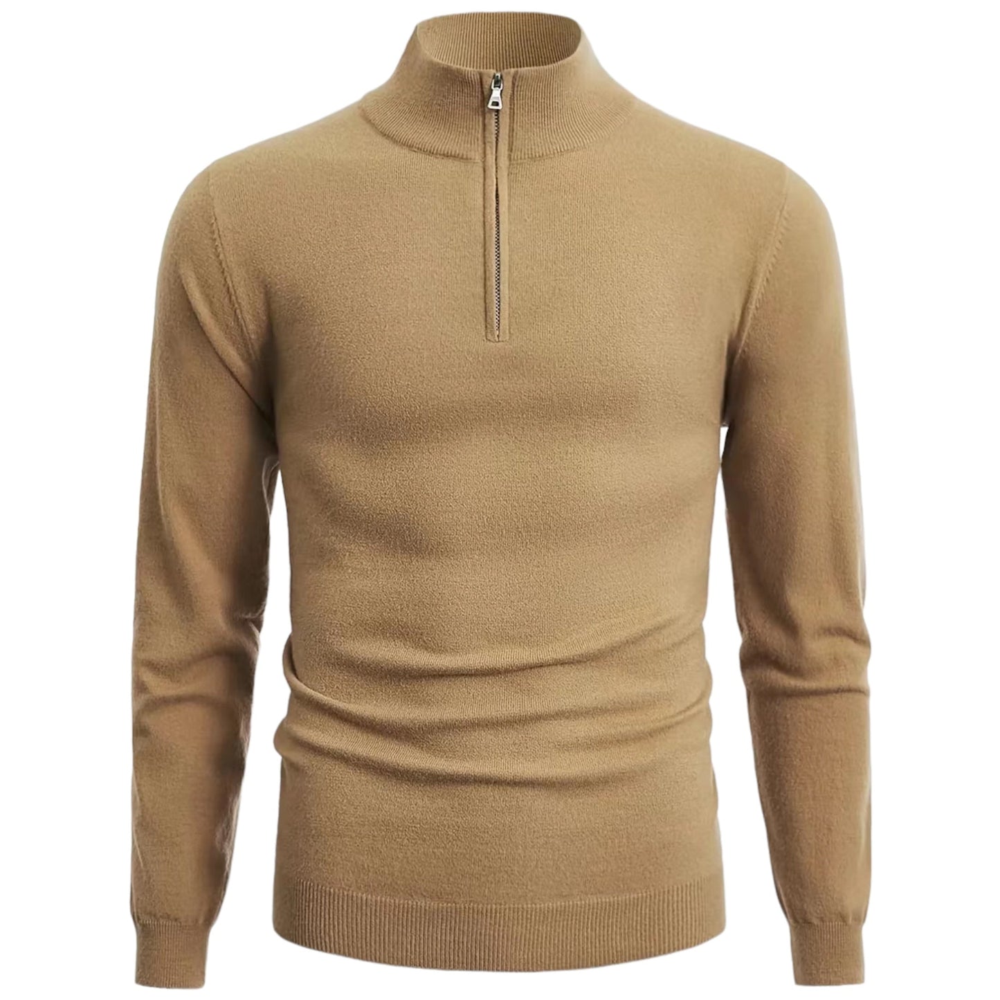 Toheeb - Sweater met halve rits en ronde hals