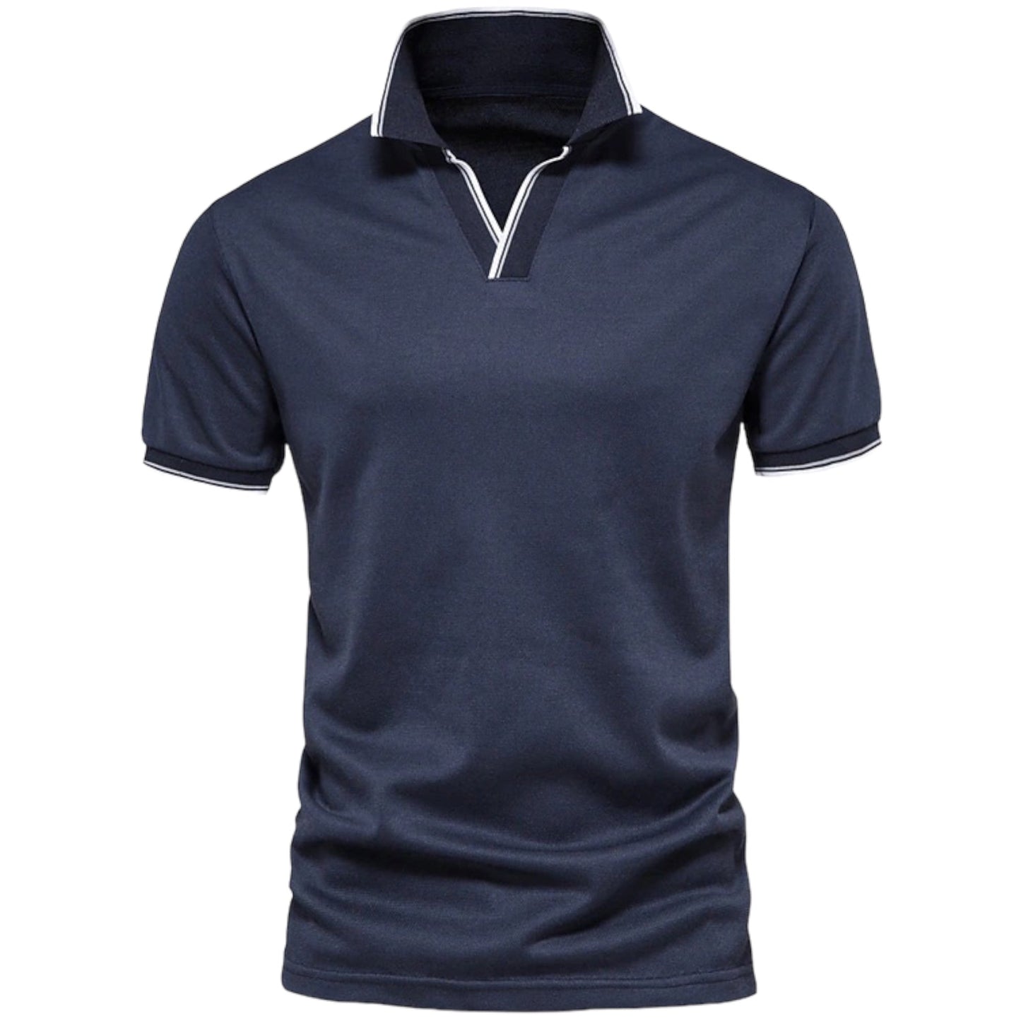 Gibbs - Poloshirt met open kraag