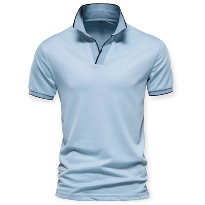 Gibbs - Poloshirt met open kraag