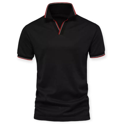 Gibbs - Poloshirt met open kraag