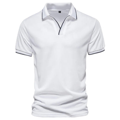 Gibbs - Poloshirt met open kraag