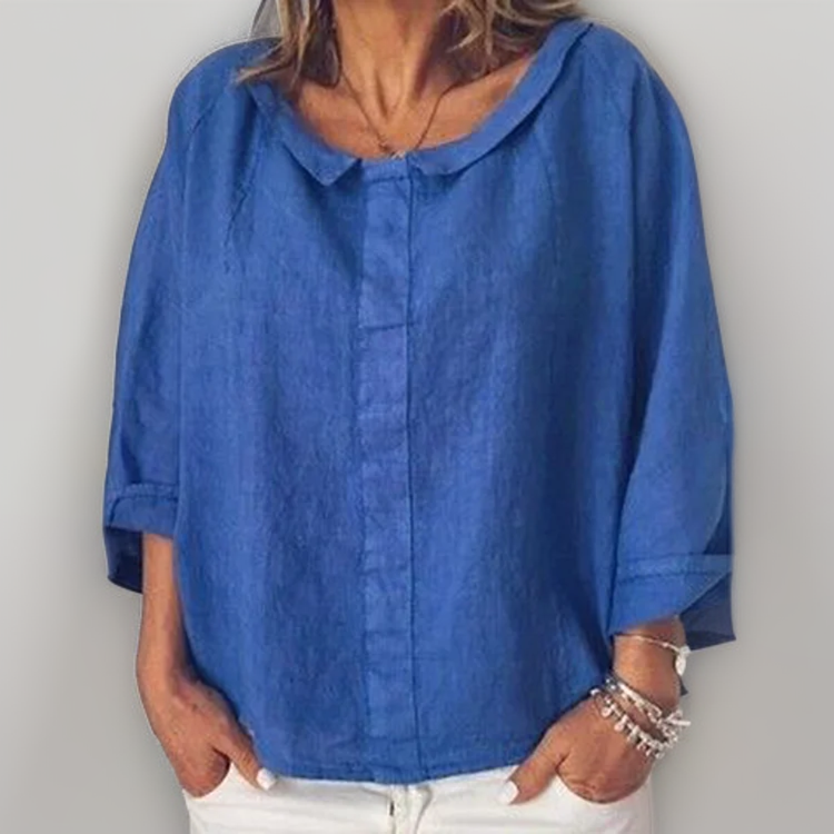 Thomassina - Losvallend vrouwenshirt met v-hals