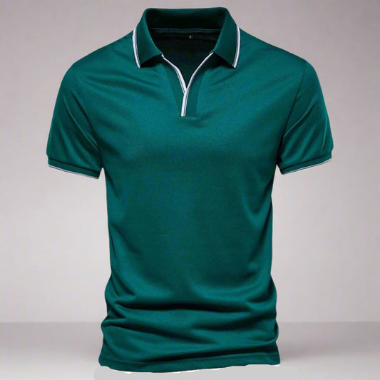 Gibbs | Poloshirt met open kraag